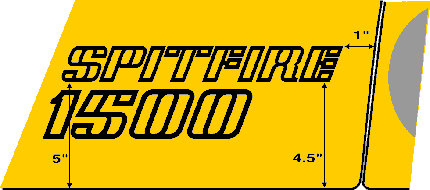 Triumph Spitfire 1500 Autocollant Decal